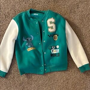 Disney stitch varsity jacket